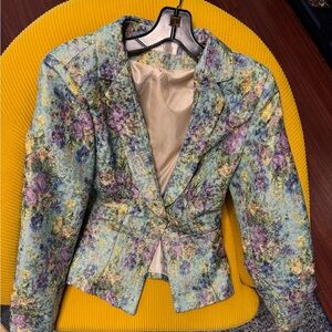 MaxMara Multicolor Floral Blazer